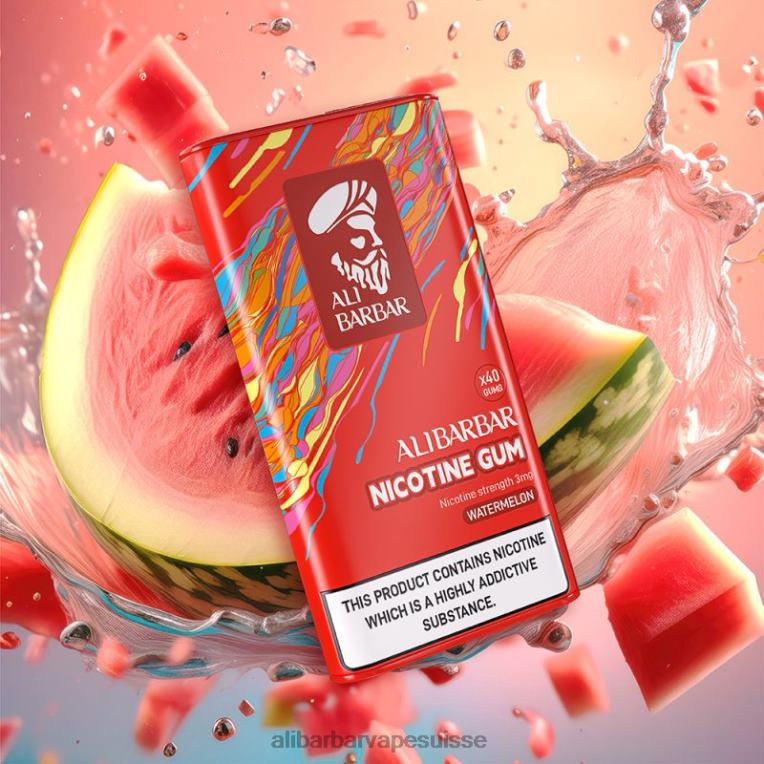 Alibarbar Price - Alibarbar gomme à la nicotine pastèque 40F2J103