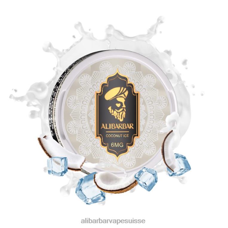 Alibarbar Vape Price - Alibarbar sachets de nicotine glace à la noix de coco 40F2J83