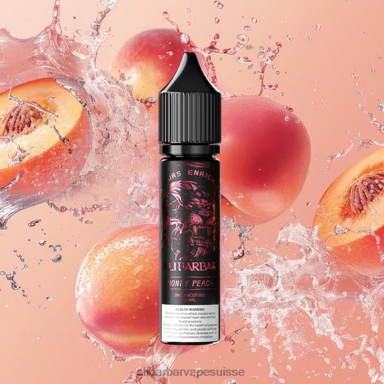 Alibarbar Vape Suisse - Alibarbar quai d'onyx de narguilé pêche au miel 40F2J106