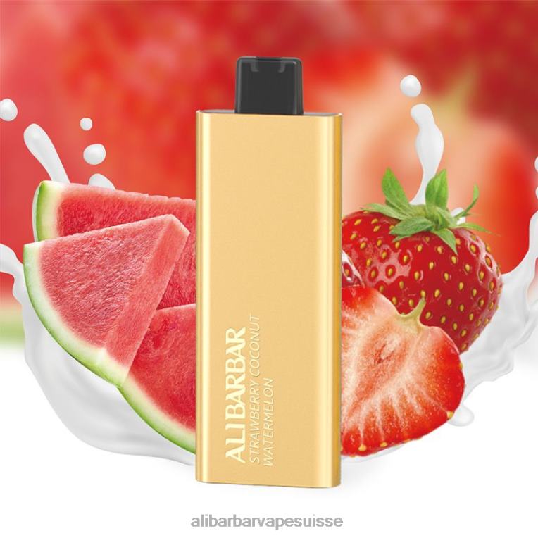 pastèque à la fraise et à la noix de coco